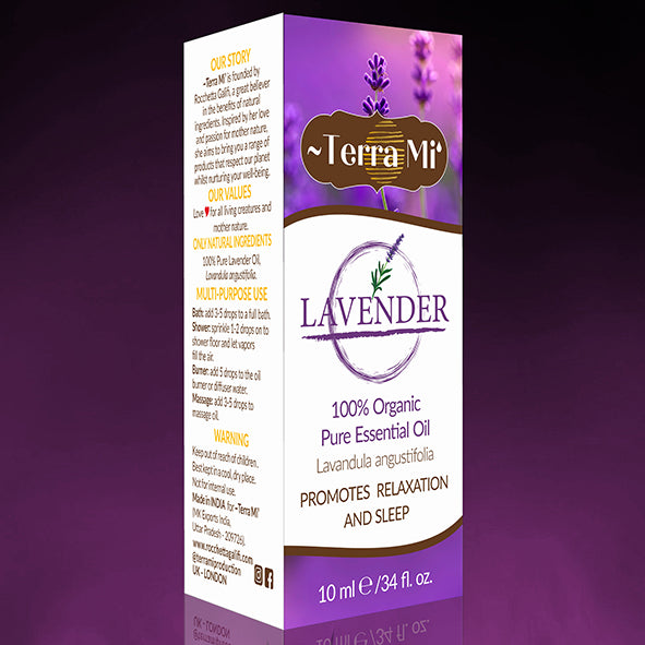 100% Organic Pure Lavender Oil - Therapeutic Grade