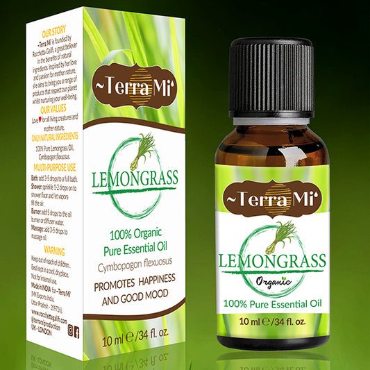 100% Organic Pure Lemongrass Oil - Therapeutic Grade